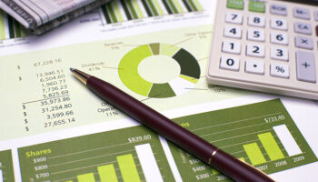 Financial Planning Pen and Calculator and Review of Year End Reports